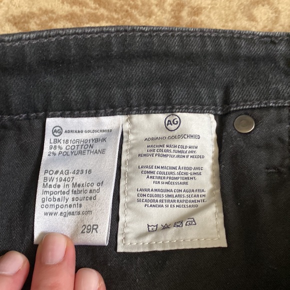 AG Washed Black Denim Shorts - Picture 6 of 6